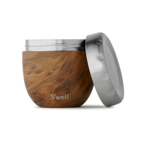 21.5oz+Stainless+Steel+Eats+Bowl+Teakwood
