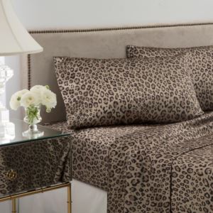 Satin+Sheet+Set+-+Queen+Leopard