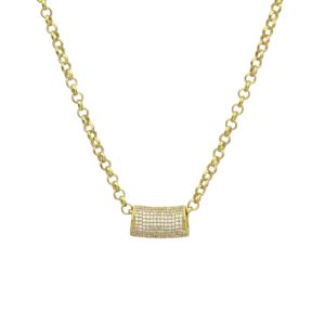Pave+Tube+Necklace