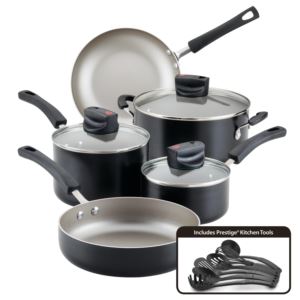 14pc+Smart+Control+Nonstick+Cookware+Set+Black