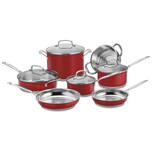 Cuisinart+Chef%27s+Classic+Stainless+Color+Series+Cookware%2C+11+Piece