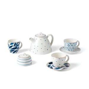 Blue+Bay+9pc+Tea+Set