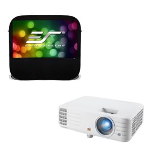 Viewsonic+4000+ANSI+Lumens+HD+Projector+with+PopUp+Screen