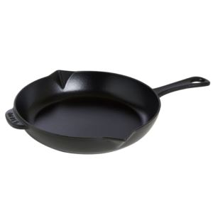 Cast+Iron+10%22+Fry+Pan+Matte+Black
