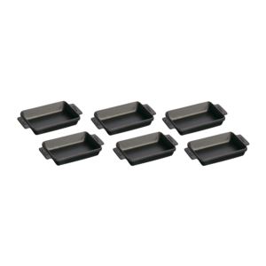 6pc+Cast+Iron+Mini+Rectangular+Roasting+Set