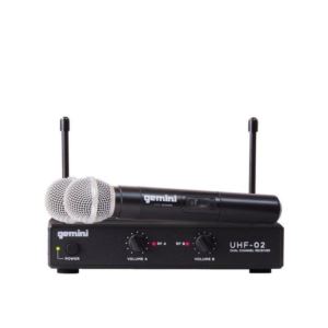 Gemini+UHF-02M+UHF+Dual+Handheld+Wireless+Microphone+System
