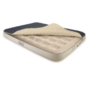 Queen+Single+High+Airbed+w%2F+Topper+%26+4D+Pump