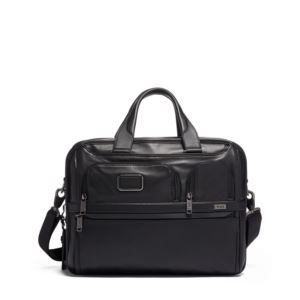 Alpha+3+Expandable+Organizer+Laptop+Brief+Leather