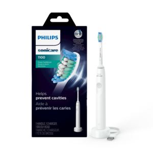 1100+Series+Sonic+Electric+Toothbrush+White+Gray