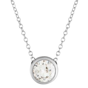 Diamond+Bezel+Necklace