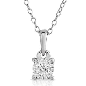 Diamond+Solitaire+Necklace+.15ct