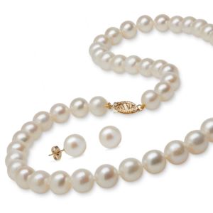 Pearl+Earring+%26+Necklace+Set