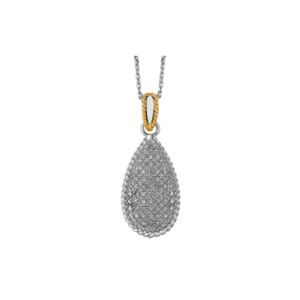 Pave+Diamond+Tear+Drop+Necklace