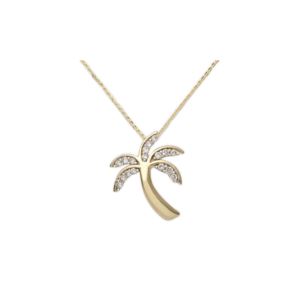 Palm+Tree+Diamond+Necklace