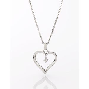 Diamond+Heart+Necklace