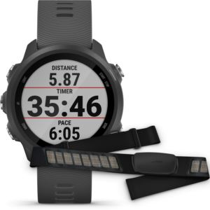 Forerunner+245+Slate+Gray+%26+HRM-Dual+chest+strap+heart+rate+monitor