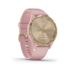 vivomove+3S%2C+Light+Gold+Stainless+Steel+Dust+Rose+Silicone+Band