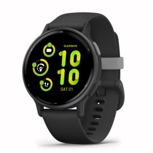 Garmin+Vivoactive+5+GPS+Smartwatch+and+On-Wrist+Coach+-+Slate%2C+Black