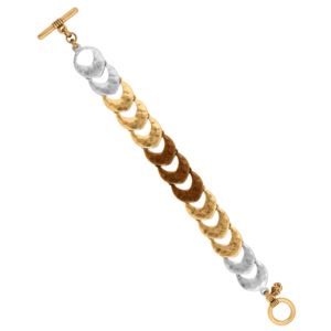 Tri-tone+Link+Bracelet