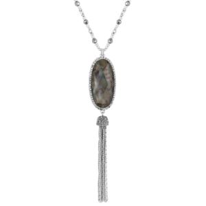 Mother+of+Pearl+Tassel+Necklace