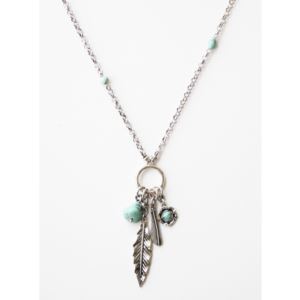 Feather+Charm+Necklace