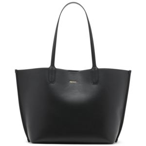 DKNY+Brook+Leather+Tote+in+Black