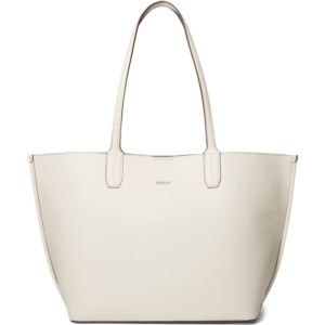 DKNY+Brook+Leather+Tote+in++Ivory