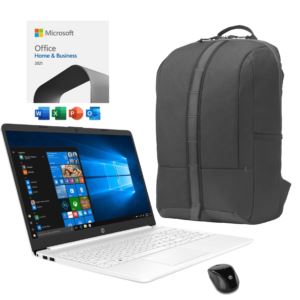 15.6" Intel Notebook, Microsoft Office Home & Business, mouse & backpack 21HP2Q2E8MOBBundle