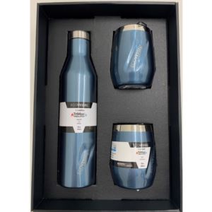 Aspen and Port Bundle - Insulated Stainless Steel Bottle and 2 Cups - Blue Moon ASPNPORTBM