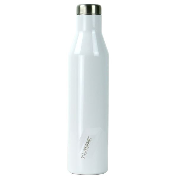 The Aspen - White Insulated Stainless Steel Water & Wine Bottle - 25 Oz ASPN25WP