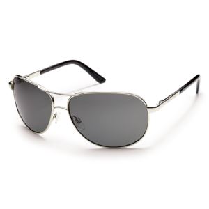 Suncloud Aviator Polarized Sunglasses -  Silver/Gray S-AVPPGYSV