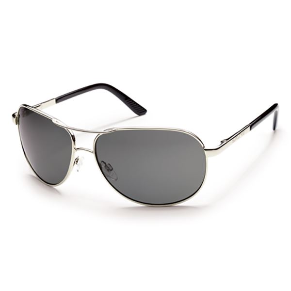 Suncloud Aviator Polarized Sunglasses -  Silver/Gray S-AVPPGYSV