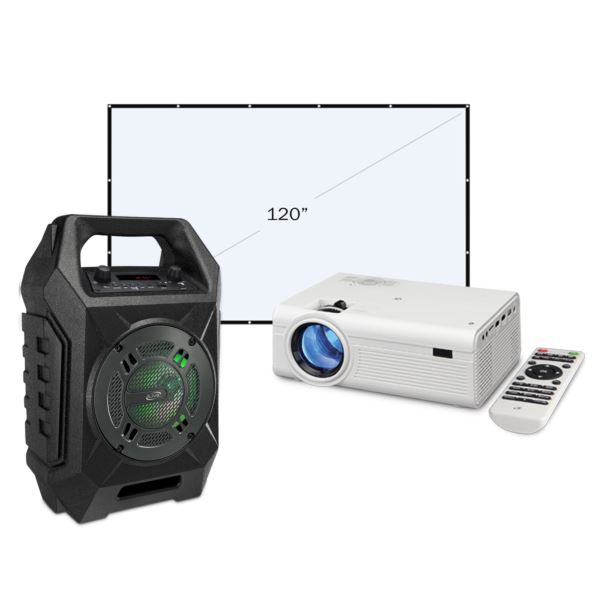 Projector Bundle Mini Projector, Projection Screen, HDMI Cable