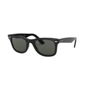 Polarized Wayfarer Sunglasses - Black/Green 0RB21409015850