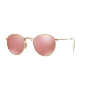 Round Metal Sunglasses - Brown/Pink 0RB3447112Z2