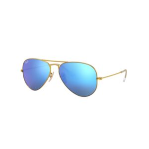 Aviator Sunglasses - Gold/Blue Flash Lenses 0RB30251121758