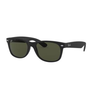 New Wayfarer Sunglasses - Black Matte/Green 0RB213262252