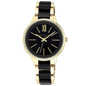 Women's Gold and Black Dress Watch AK-1412BKGB