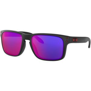 Holbrook Sunglasses - Matte Black/Positive Red Iridium OO9102-36