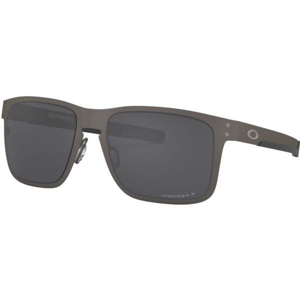Holbrook Metal Prizm Black Sunglasses - Matte Gunmetal/Prizm Black Polarized OO4123-0655