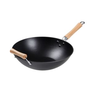 Professional+Series+Cast+Iron+Flat+Bottom+Wok