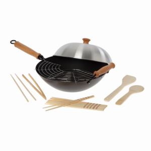 10pc+14%22+Carbon+Steel+Professional+Series+Wok+Set
