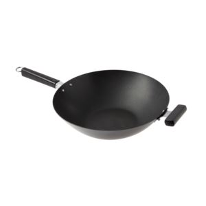 14%22+Professional+Series+Carbon+Steel+Excalibur+Nonstick+Flat+Bottom+Wok