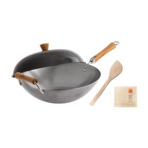 Classic+Series+4pc+14%22+Carbon+Steel+Wok+Set