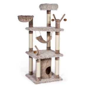 Kitty+Power+Siberian+Mountain+Plush+Cat+Tower