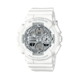 Ladies%27+Beach+Vacation+Ana%2FDigi+White+Resin+Watch+Silver+Dial