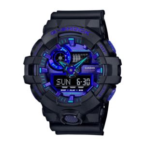 Mens+G-Shock+Virtual+Black+Metallic+Analog%2FDigital+Watch+Blue+Violet