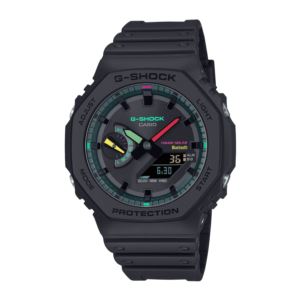 Men%27s+2100+Black+Resin+Ana%2FDigi+Smartphone+Link+Watch+w%2F+Fluoroescent+Accents
