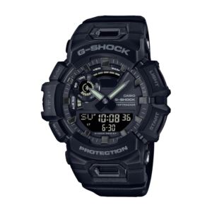 Mens+G-Squad+Smartphone+Link+Black+Resin+Smartwatch+Black+Dial