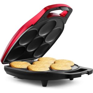 6-Section+Arepa+Maker%2C+Metallic+Red